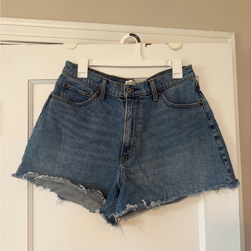 Abercrombie & Fitch Vintage Blue Cutoff Denim Shorts